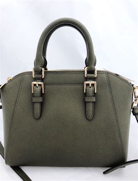 michael kors olive green handbag